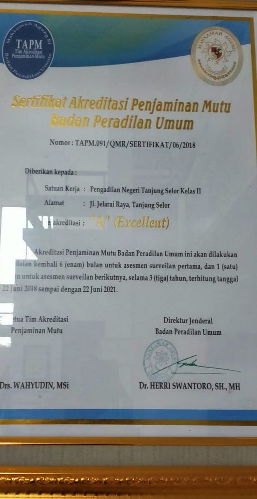 Sertifikat Akreditasi